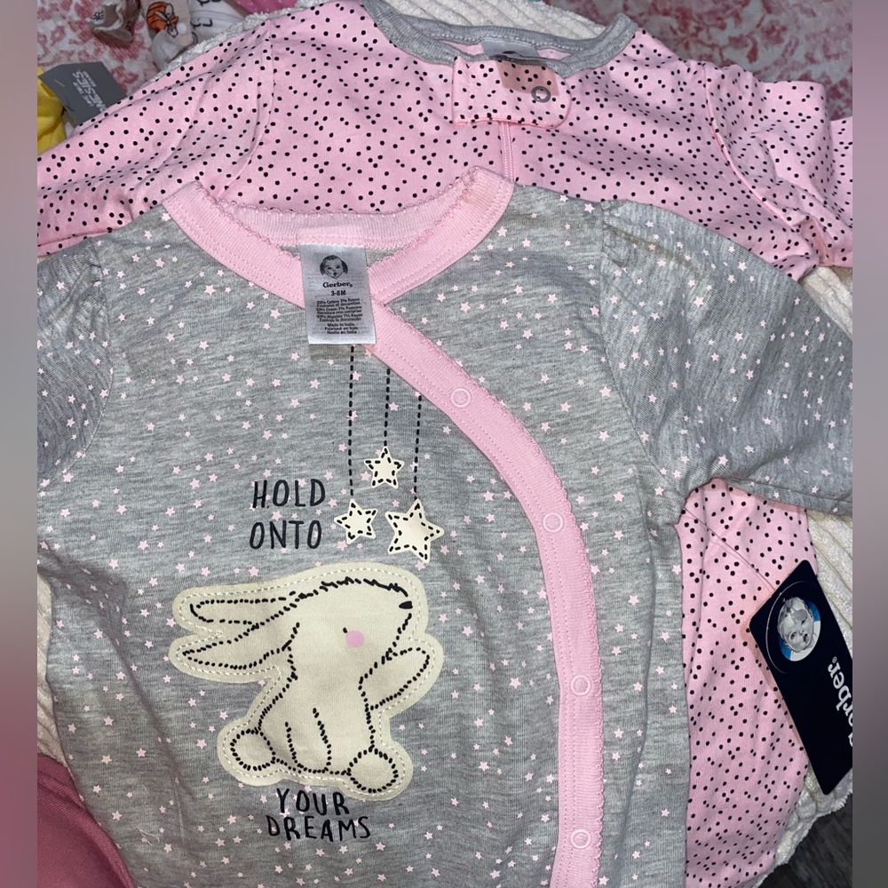Gerber Pink and Gray Sleepers